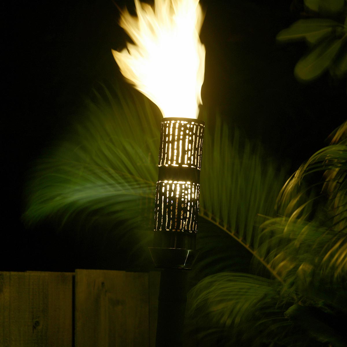 Bamboo Propane Gas Stainless Steel Tiki Torch bamboo tiki torch