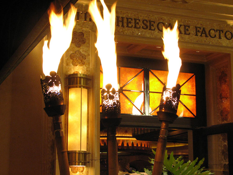 Cheesecake Factory Honolulu Tiki Torches tiki torch gallery