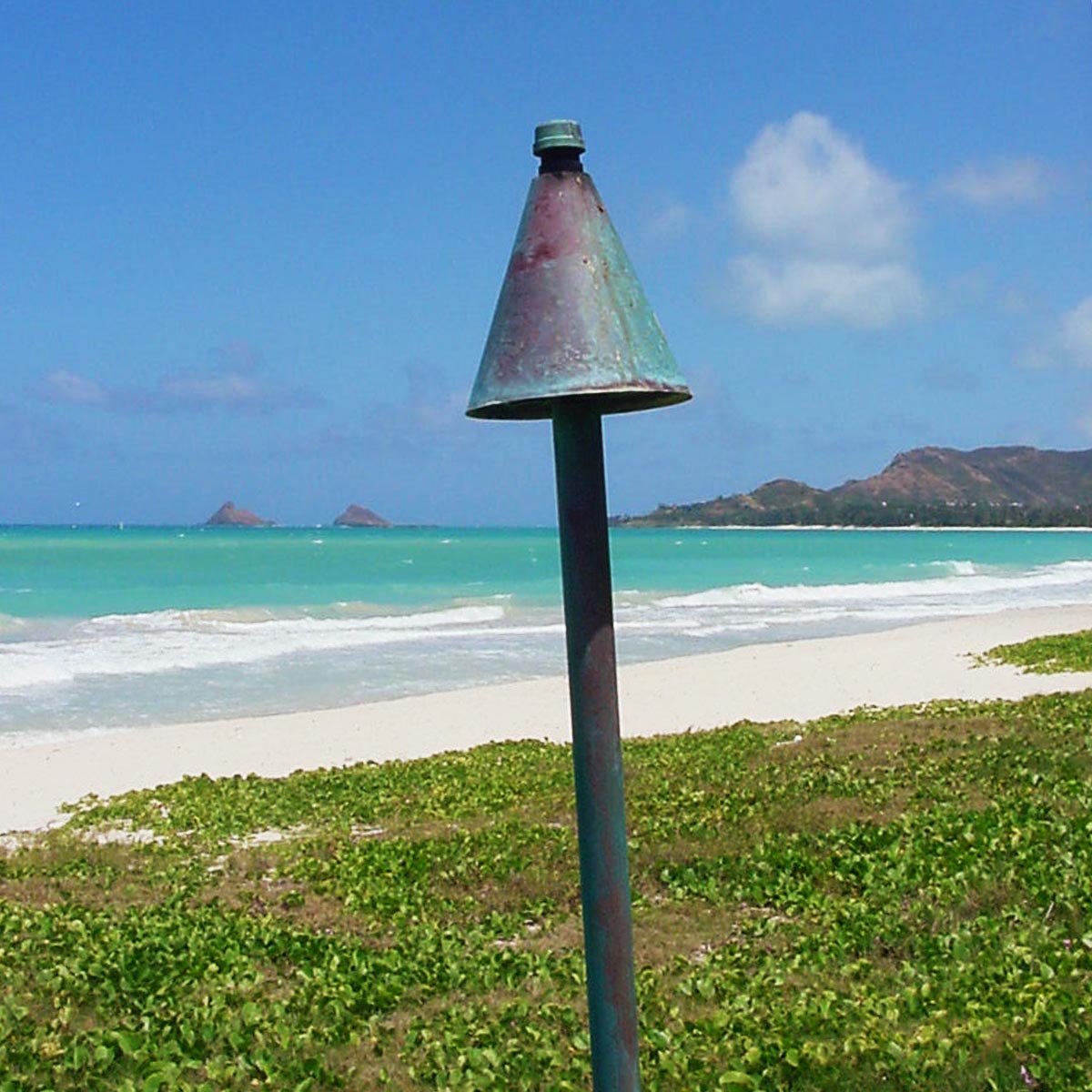 Citronella Kerosene Copper Tiki Torch hawaiian tiki torch