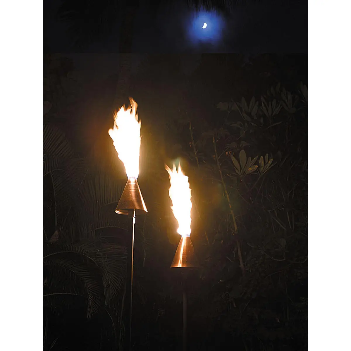 Traditional Copper Hawaiian Tiki Torch Propane hawaiian tiki torch