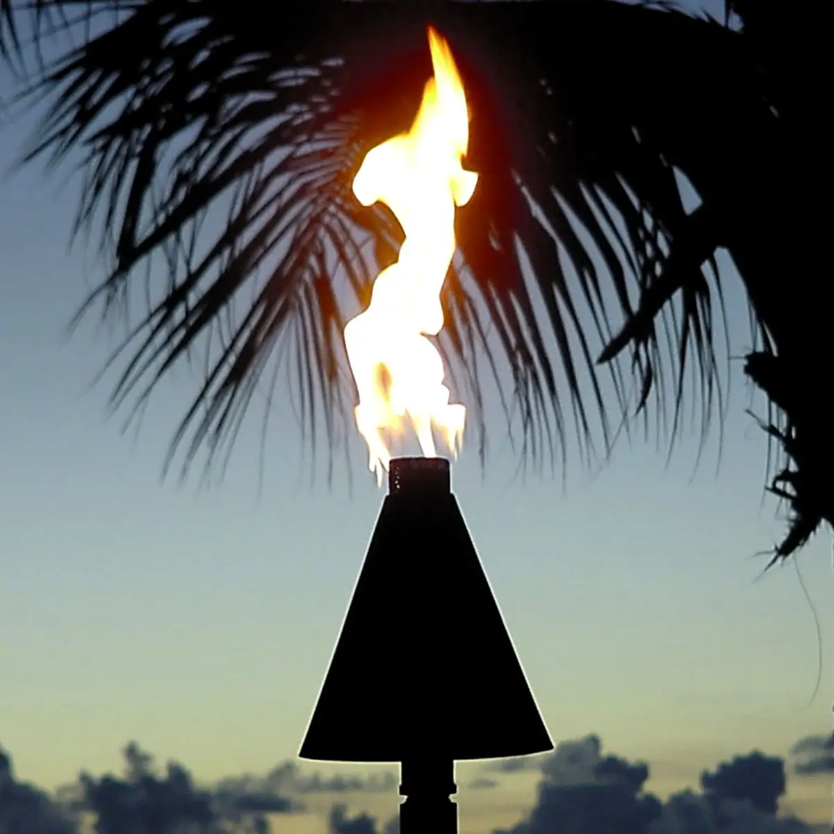 Traditional Copper Hawaiian Tiki Torch Propane hawaiian tiki torch