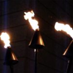 Traditional Copper Hawaiian Tiki Torch – Natural Gas hawaiian tiki torch